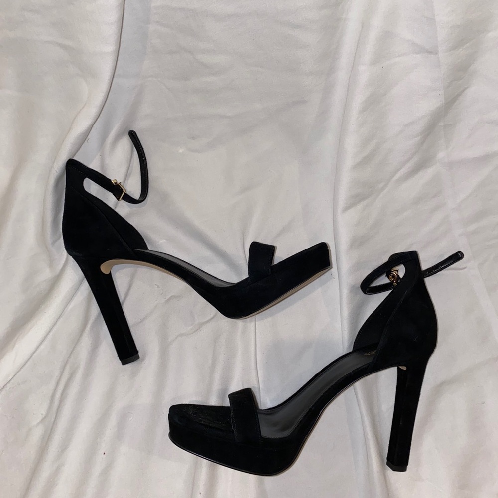 Black sexy tall platform Michael Kors heels